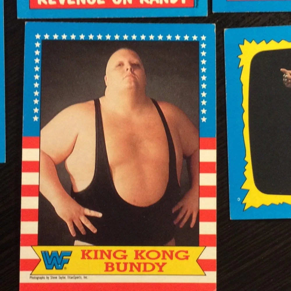 1987 WWF Wrestling Topps (10) cards Andre the Giant Hulk Hogan The Challenge - Picture 3 of 12